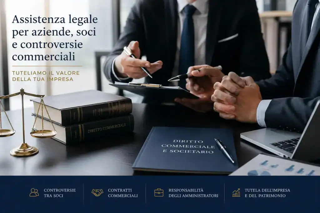 Consulenza legale in diritto commerciale & societario tra avvocato e imprenditori in uno studio professionale