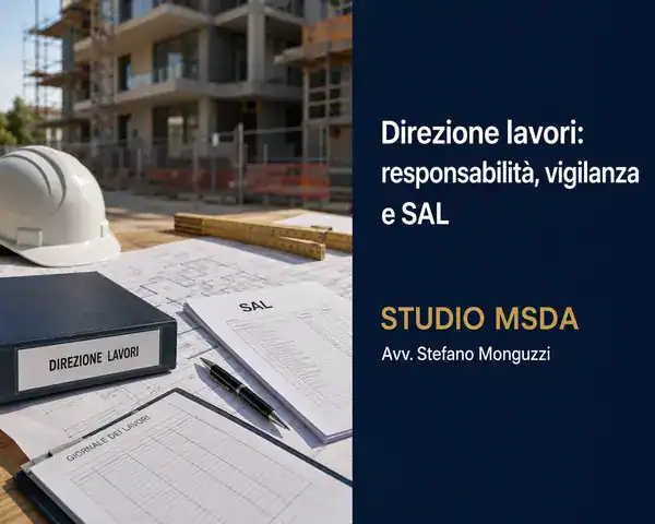 Direzione lavori, responsabilità del direttore dei lavori e valore dei SAL nel controllo dell'opera edilizia.