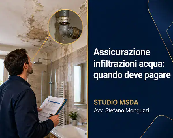 Assicurazione infiltrazioni acqua: copertura dei danni causati da perdite e rotture dell'impianto idrico